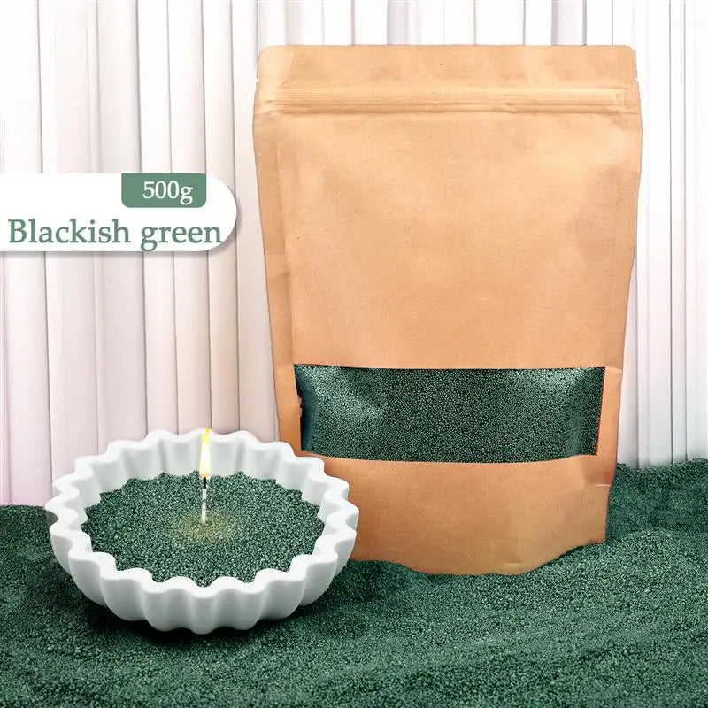 Granular Pearl Candle Wax – Clean, Colored, Reusable