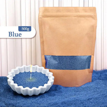 Granular Pearl Candle Wax – Clean, Colored, Reusable