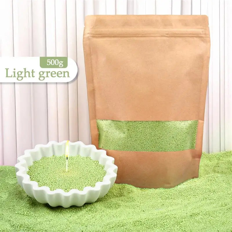 Granular Pearl Candle Wax – Clean, Colored, Reusable