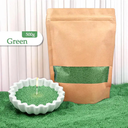 Granular Pearl Candle Wax – Clean, Colored, Reusable