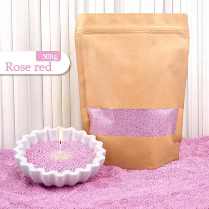 Granular Pearl Candle Wax – Clean, Colored, Reusable