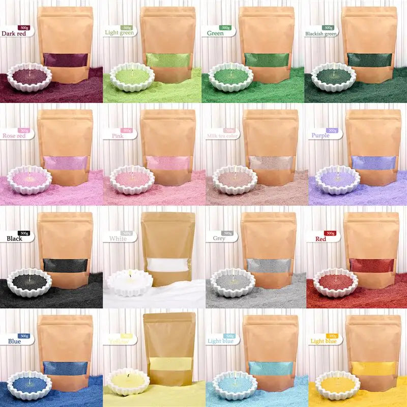 Granular Pearl Candle Wax – Clean, Colored, Reusable