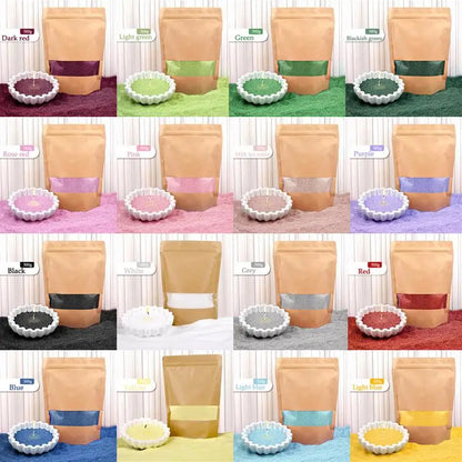 Granular Pearl Candle Wax – Clean, Colored, Reusable