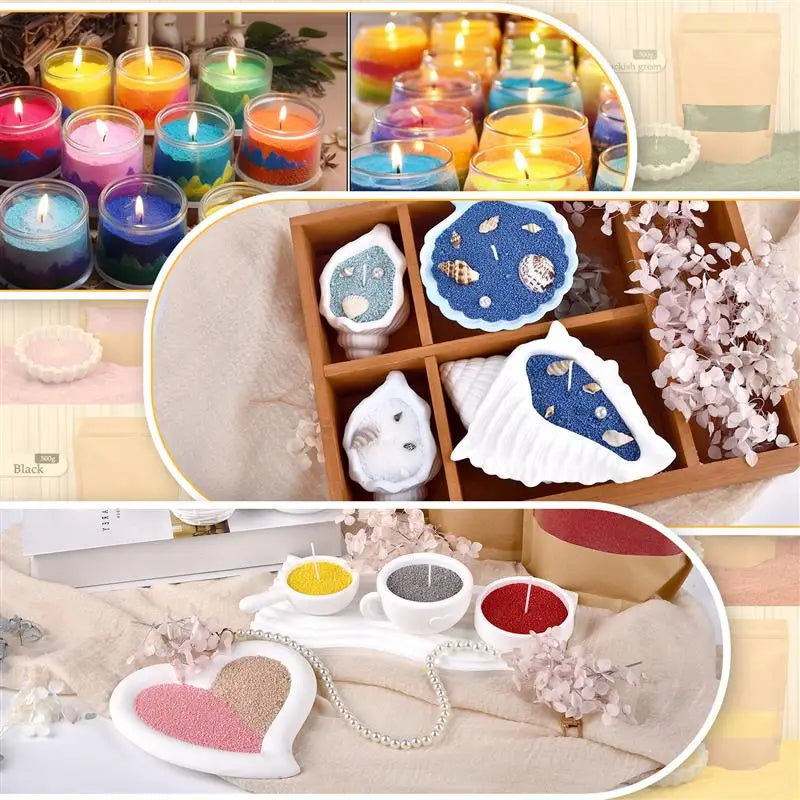 Granular Pearl Candle Wax – Clean, Colored, Reusable