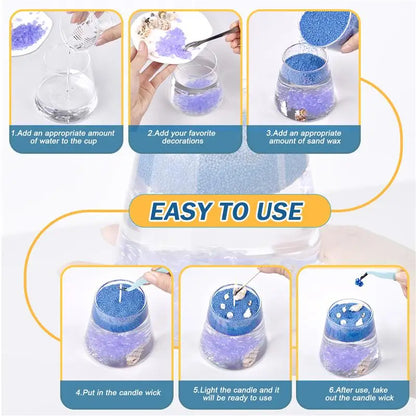 Granular Pearl Candle Wax – Clean, Colored, Reusable