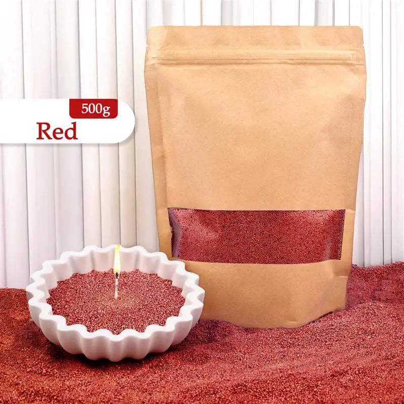 Granular Pearl Candle Wax – Clean, Colored, Reusable