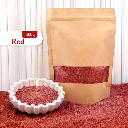 Granular Pearl Candle Wax – Clean, Colored, Reusable